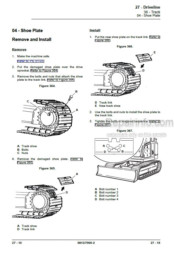 Photo 7 - JCB 65R-1 Service Manual Compact Excavator 9813-4550