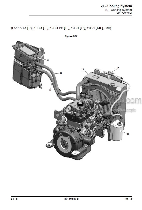 Photo 6 - JCB 15C-1 16C-1 18Z-1 19C-1 19C-1PC Service Manual Compact Excavator 9813-7900