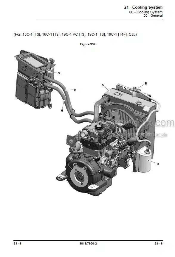 Photo 6 - JCB 15C-1 16C-1 18Z-1 19C-1 19C-1PC Service Manual Compact Excavator 9813-7900