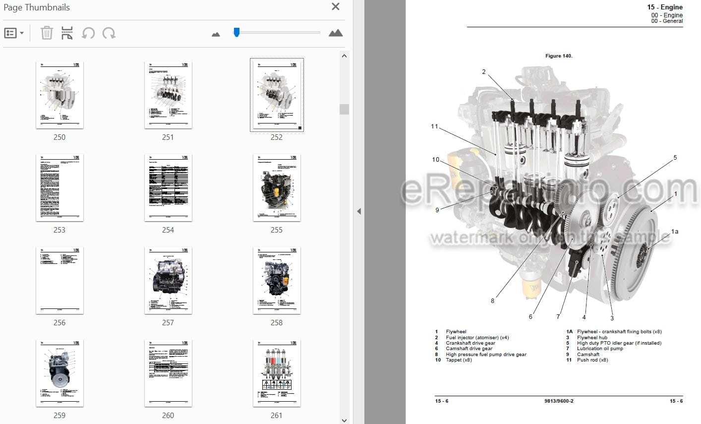 Photo 3 - JCB 210X 220X Service Manual Excavator 9813-9600