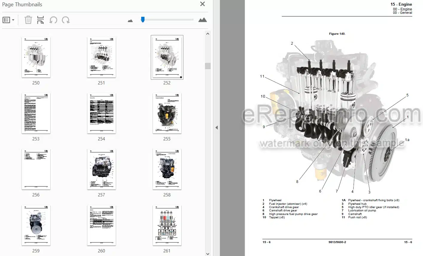 Photo 3 - JCB 210X 220X Service Manual Excavator 9813-9600