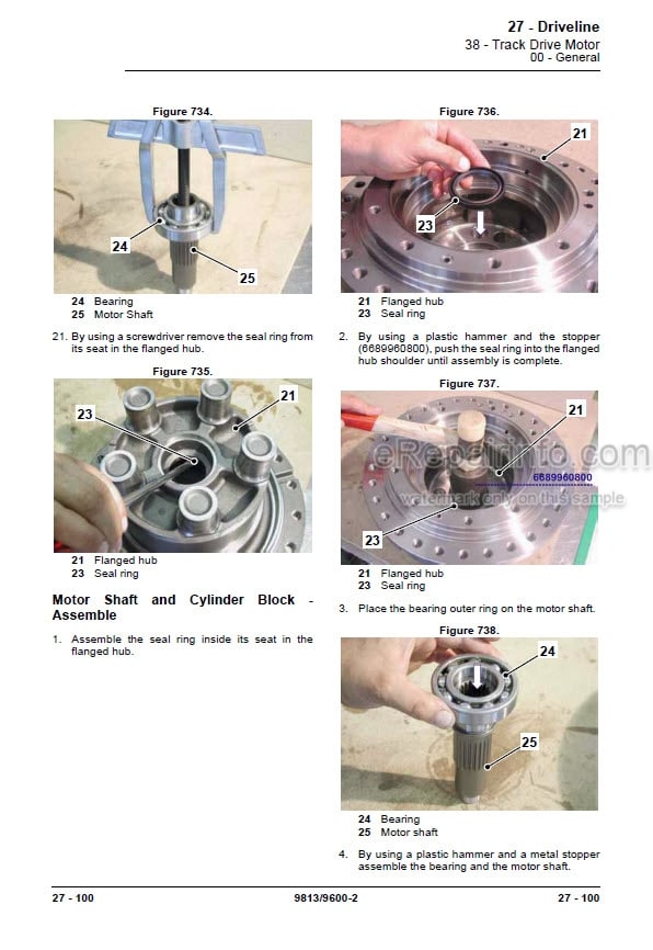 Photo 8 - JCB 140 Service Manual Excavator 9823-0350