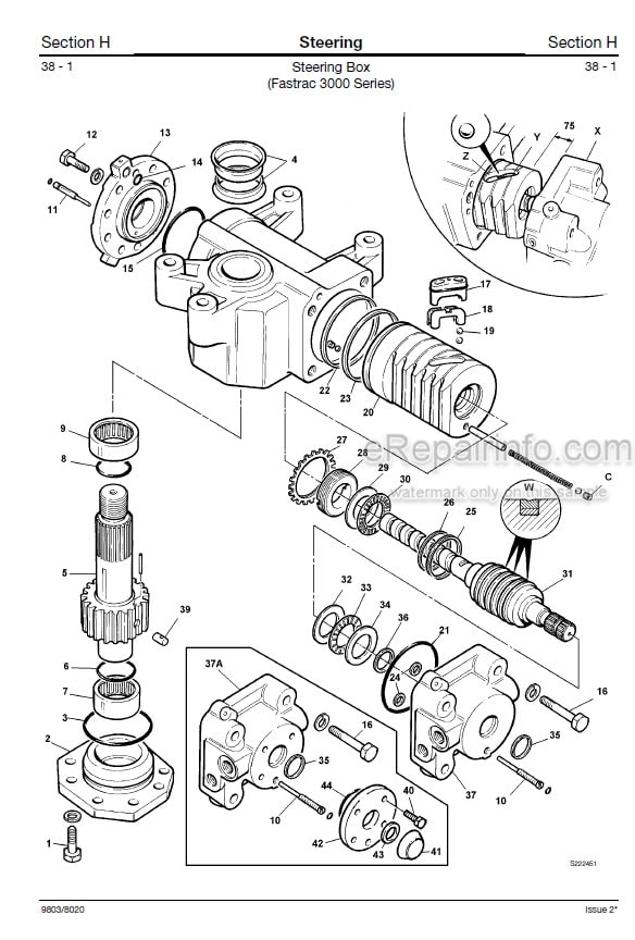 Photo 6 - JCB 2115 2125 2135 2140 2150 3155 3185 Fastrac Service Manual Tractor 9803-8020