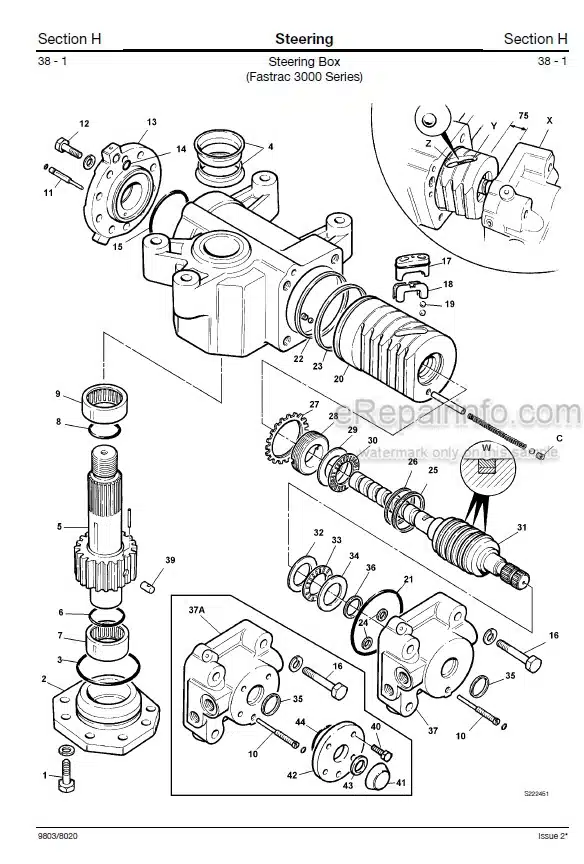 Photo 6 - JCB 2115 2125 2135 2140 2150 3155 3185 Fastrac Service Manual Tractor 9803-8020