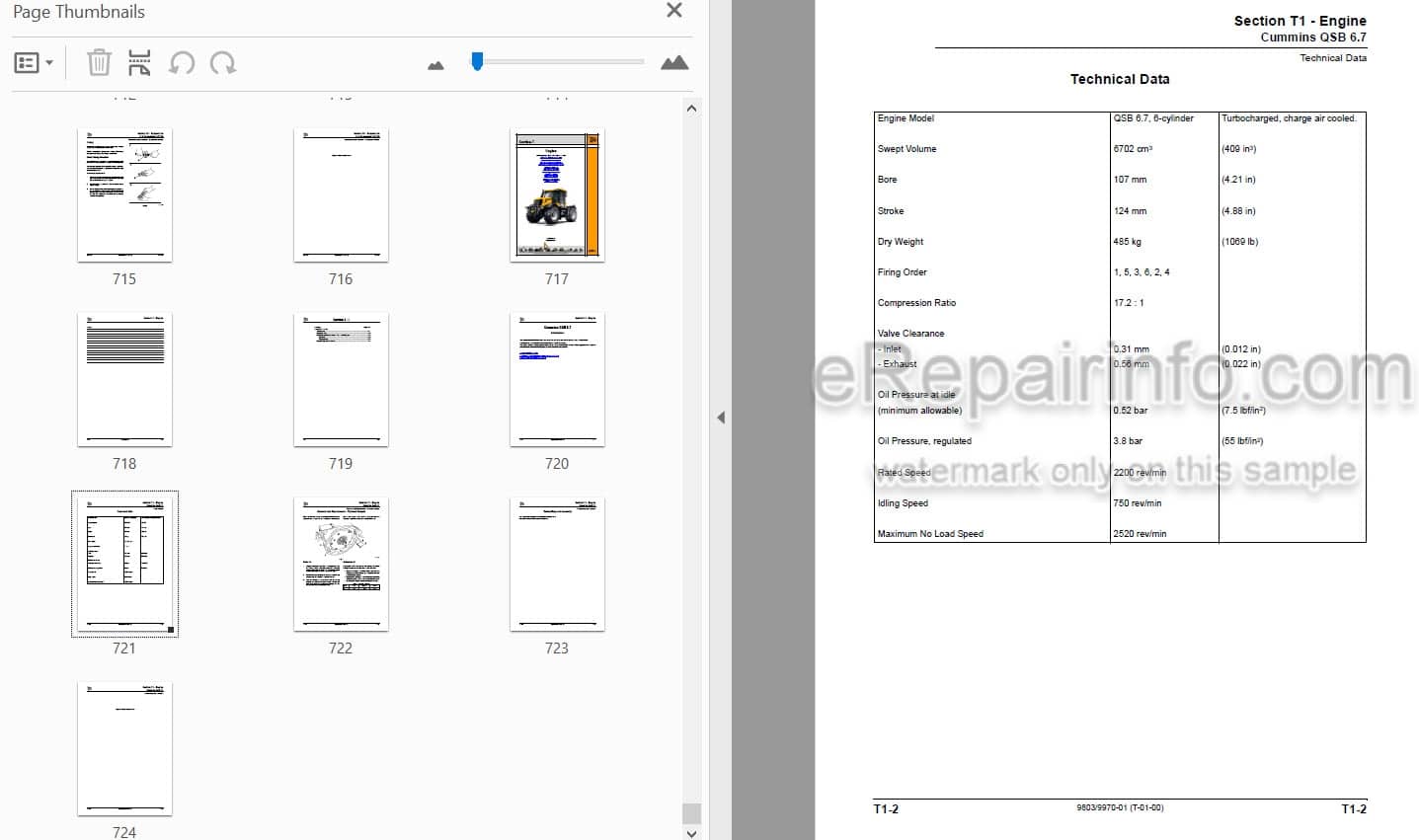 Photo 3 - JCB 3000XTRA Fastrac Service Manual Tractor 9803-9907