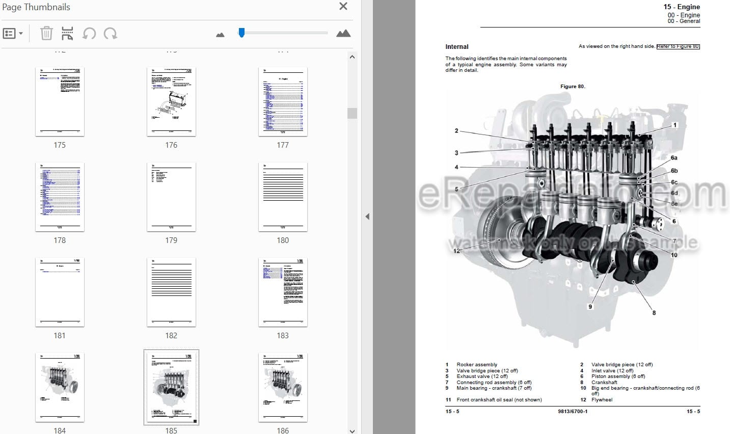 Photo 4 - JCB 305 JS305 Service Manual Excavator 9813-6700