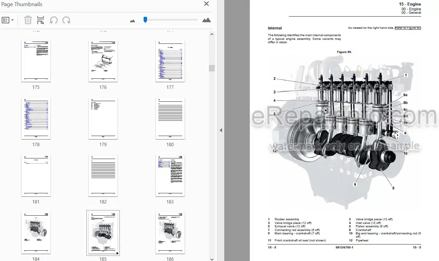 Photo 4 - JCB 305 JS305 Service Manual Excavator 9813-6700