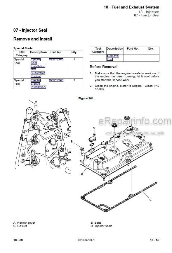Photo 3 - JCB 305 JS305 Service Manual Excavator 9813-6700