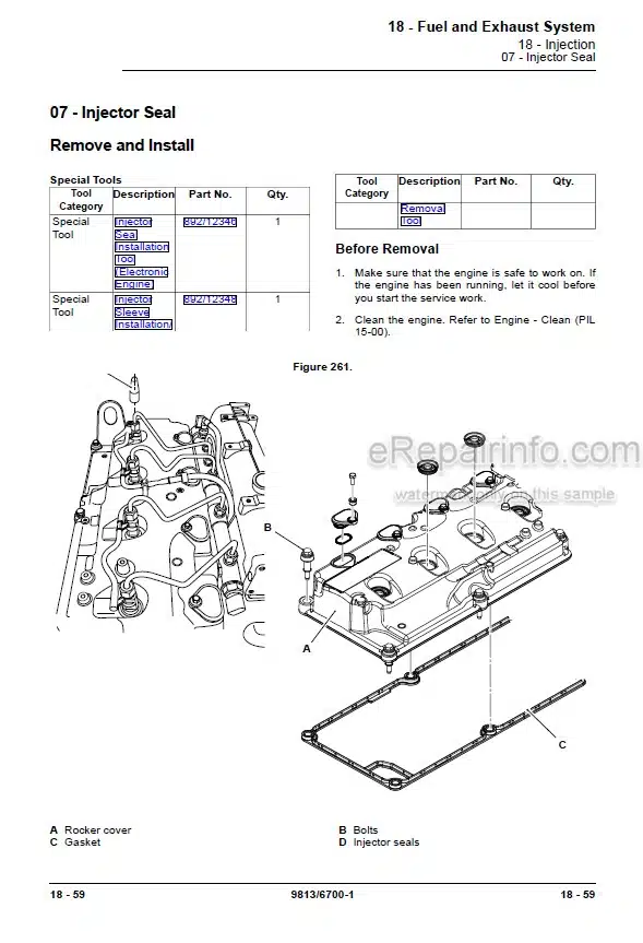 Photo 3 - JCB 305 JS305 Service Manual Excavator 9813-6700