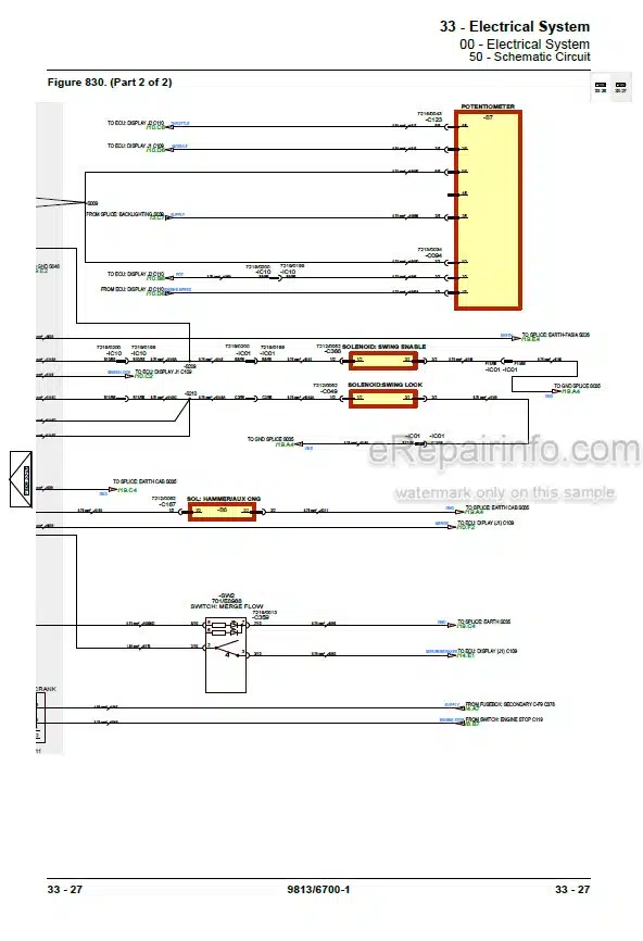 Photo 6 - JCB 305 JS305 Service Manual Excavator 9813-6700