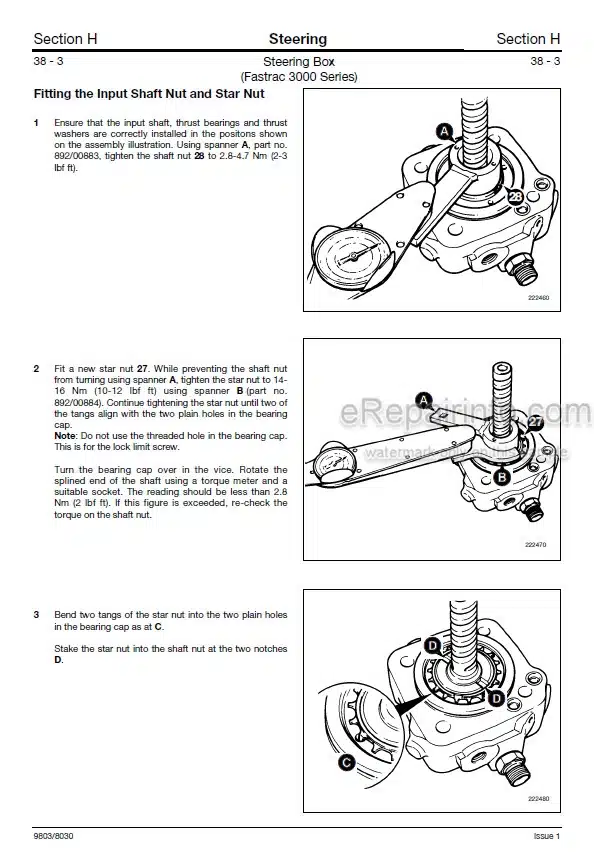 Photo 6 - JCB 3170 3190 3200 3220 3230 And 3170 3190 3200 3220 3230 Plus Fastrac Service Manual Tractor 9803-8030