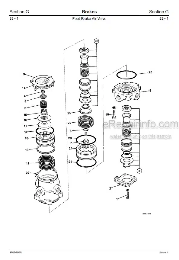 Photo 6 - JCB 3170 3190 3200 3220 3230 And 3170 3190 3200 3220 3230 Plus Fastrac Service Manual Tractor 9803-8030
