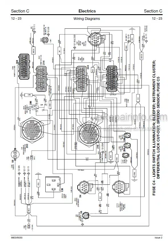 Photo 5 - JCB 3170 3190 3200 3220 3230 And 3170 3190 3200 3220 3230 Plus Fastrac Service Manual Tractor 9803-8030