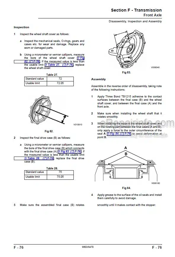 Photo 2 - JCB 323HST 327HST Service Manual Mower 9803-9470
