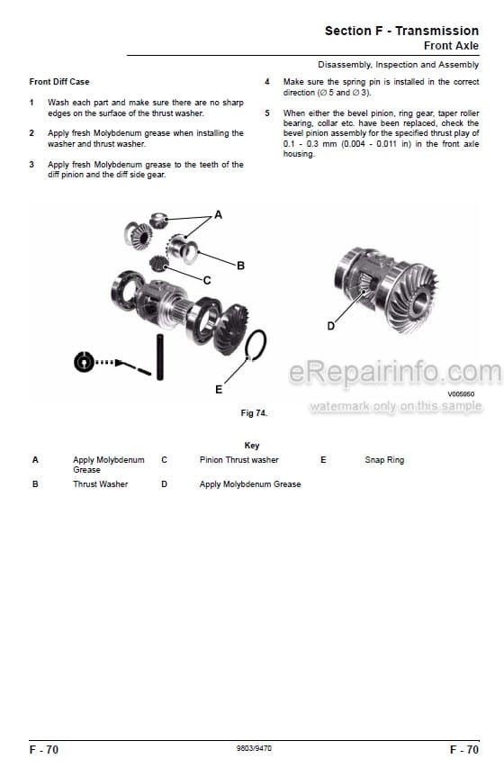 Photo 6 - JCB 323HST 327HST Service Manual Mower 9803-9470