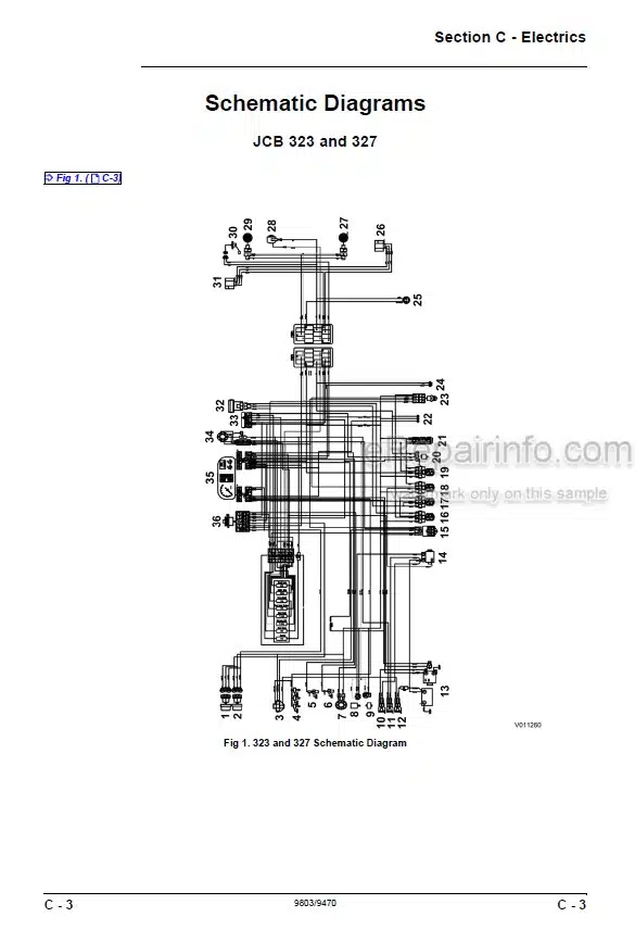 Photo 5 - JCB 323HST 327HST Service Manual Mower 9803-9470