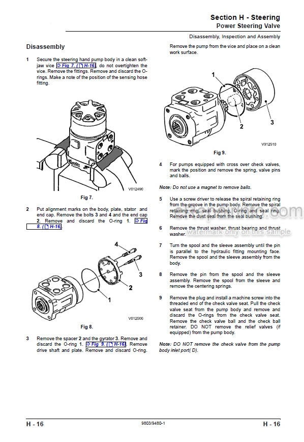 Photo 8 - JCB 125 135 145 150 155 185 Fastrac Service Manual Tractor 9803-8000