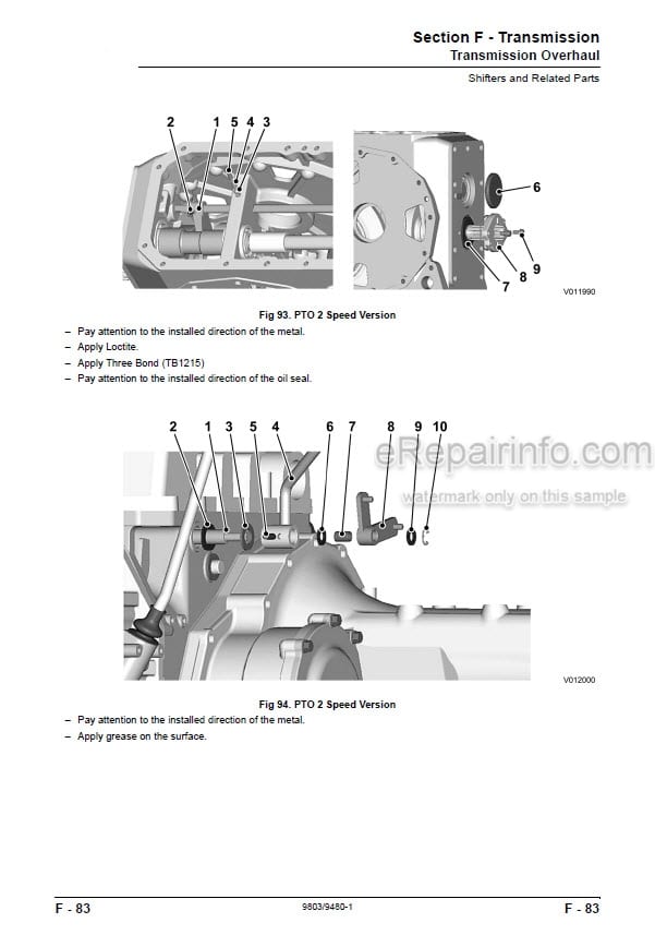 Photo 6 - JCB 354 360 Service Manual Tractor 9803-9480