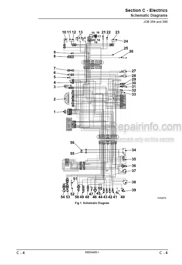 Photo 5 - JCB 354 360 Service Manual Tractor 9803-9480
