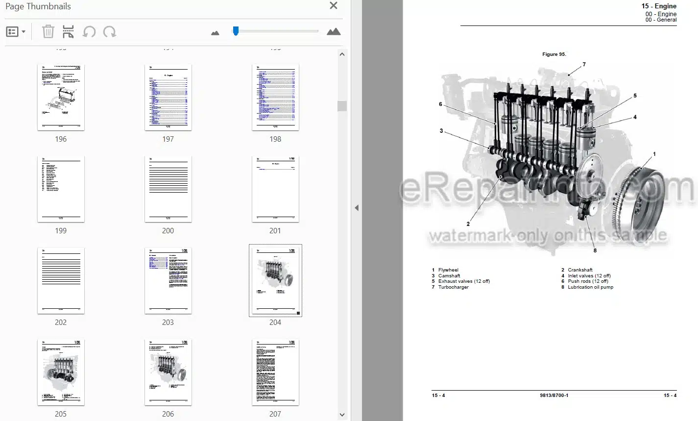 Photo 4 - JCB 380 JS370 T2 IND Service Manual Excavator 9813-8700