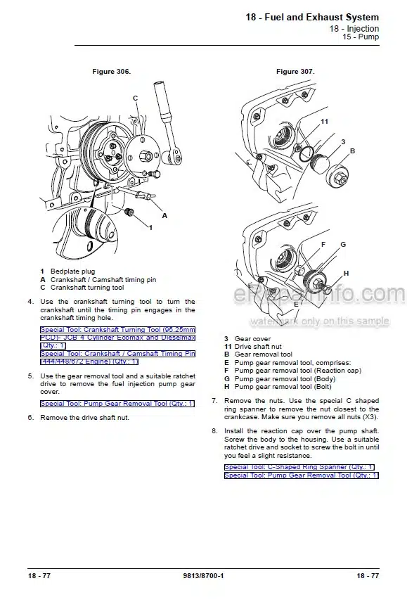 Photo 3 - JCB 380 JS370 T2 IND Service Manual Excavator 9813-8700