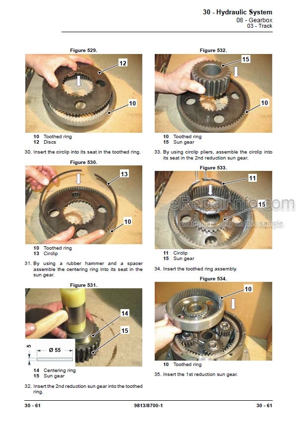 Photo 3 - JCB 380 JS370 T2 IND Service Manual Excavator 9813-8700