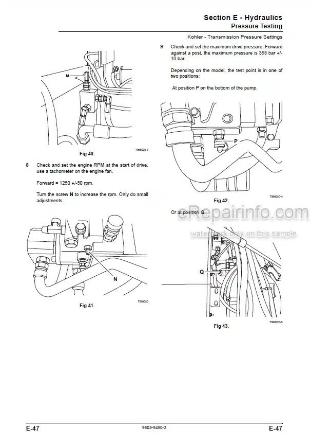 Photo 9 - JCB 403 Service Manual Wheel Loader 9803-9490