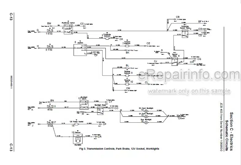 Photo 6 - JCB 403 Service Manual Wheel Loader 9803-9490