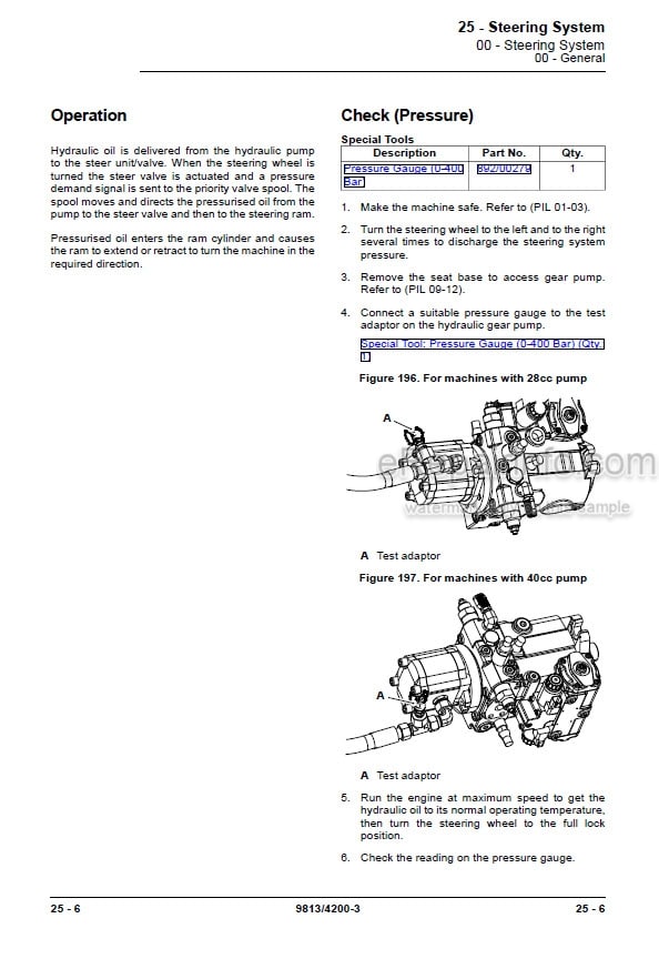 Photo 5 - JCB 403 Service Manual Wheel Loader 9813-4200