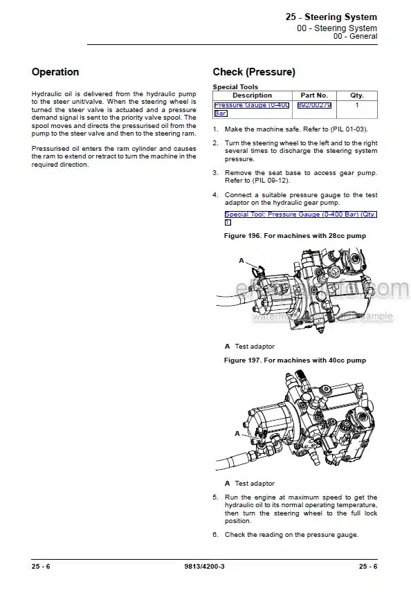 Photo 5 - JCB 403 Service Manual Wheel Loader 9813-4200