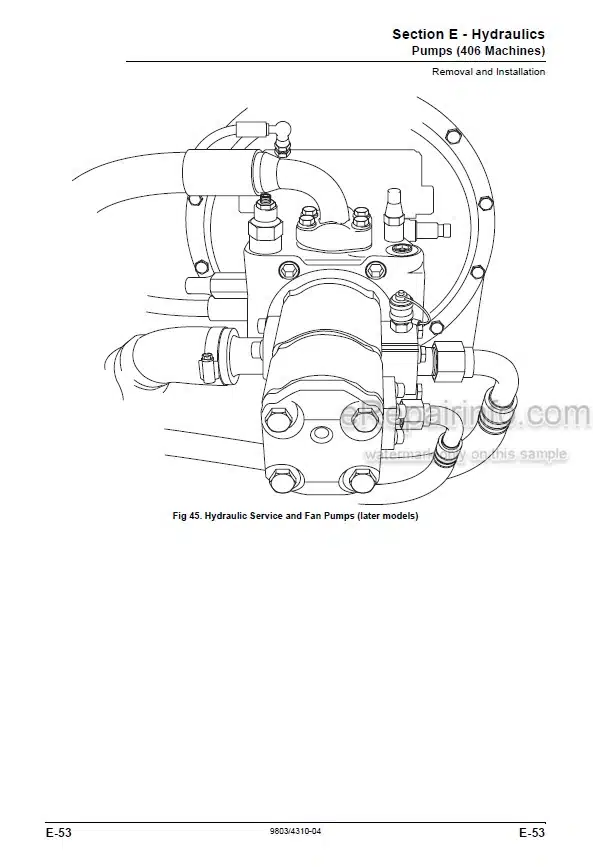Photo 6 - JCB 406 409 Service Manual Wheel Loader 9803-4310