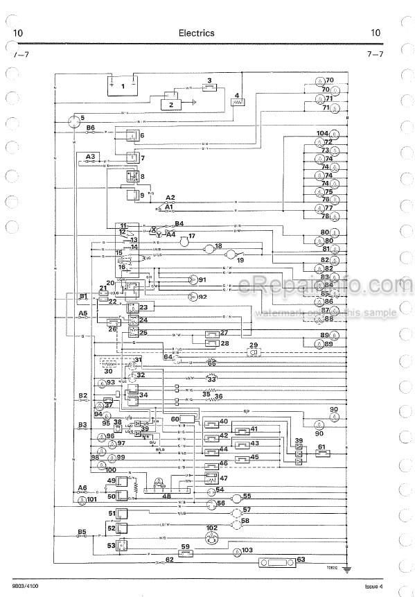 Photo 5 - JCB 410 412 415 420 425 430 Service Manual Wheel Loader 9803-4100