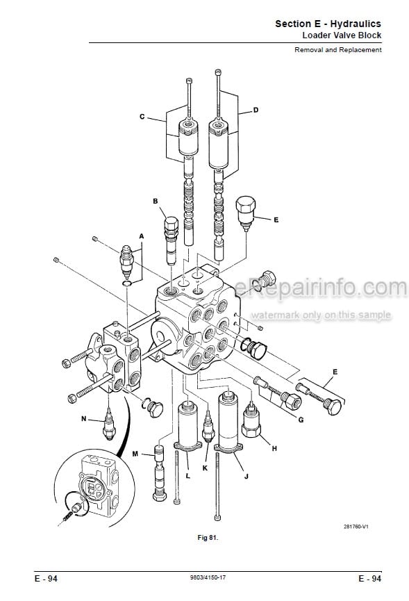 Photo 5 - JCB 411 416 Service Manual Wheel Loader 9803-4150