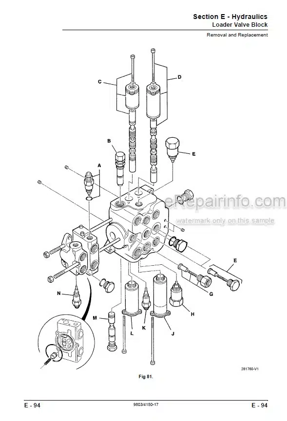 Photo 5 - JCB 411 416 Service Manual Wheel Loader 9803-4150