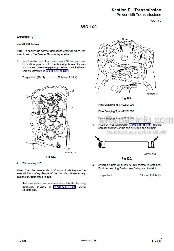 Photo 7 - JCB 426 427 435 436 437 446 Service Manual Wheel Loader 9803-4160
