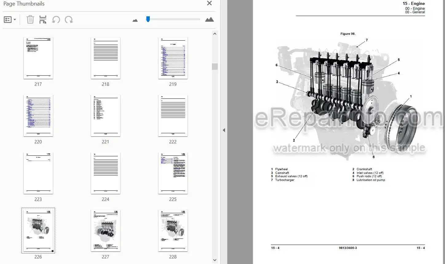 Photo 4 - JCB 4160 4190 4220 Fastrac Service Manual Tractor 9813-3600