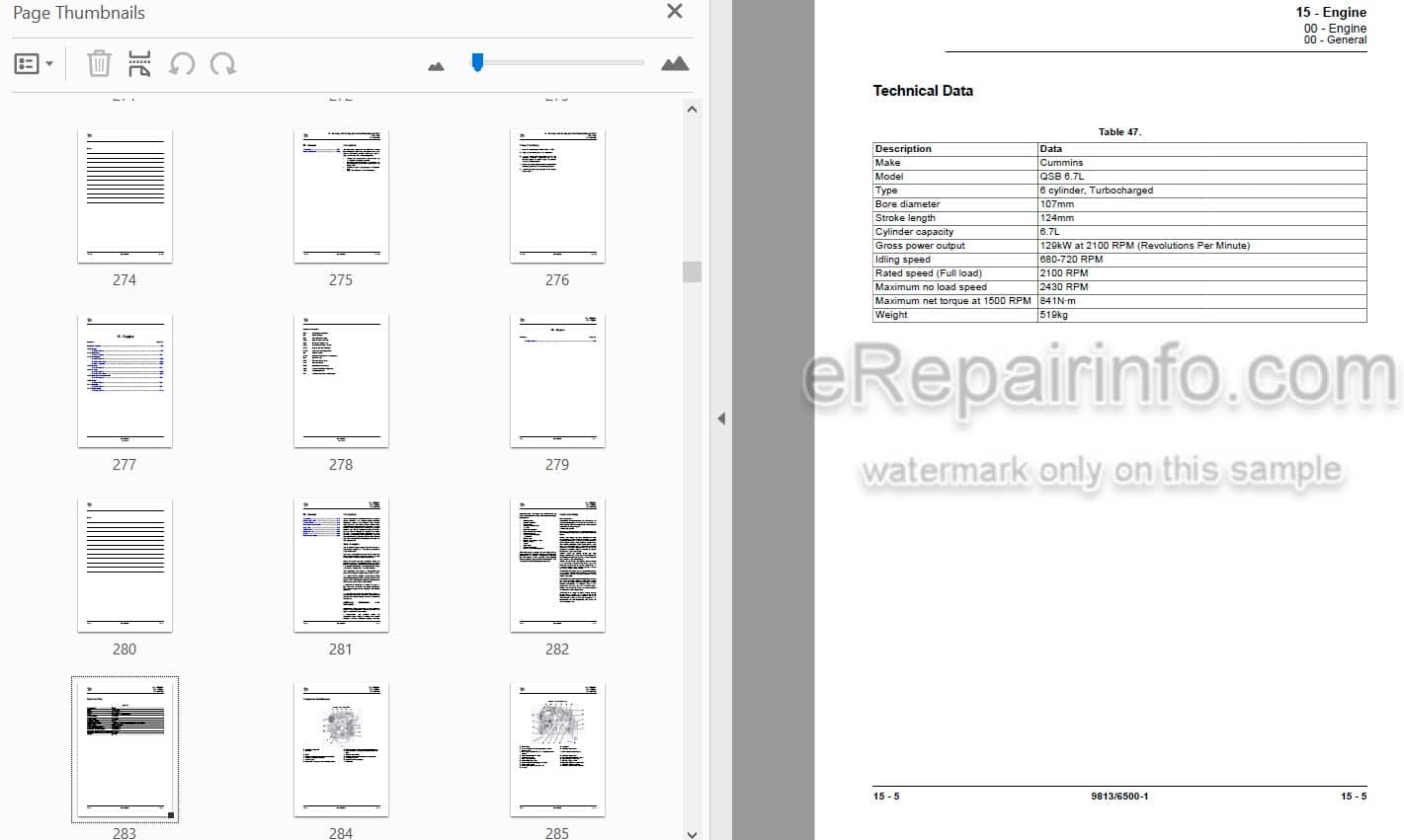 Photo 4 - JCB 419S Service Manual Wheel Loader 9813-6500