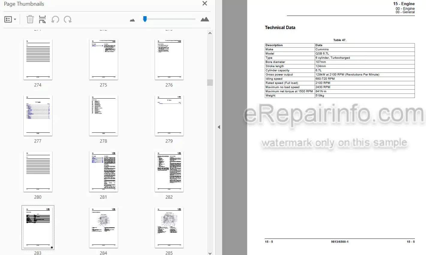 Photo 4 - JCB 419S Service Manual Wheel Loader 9813-6500