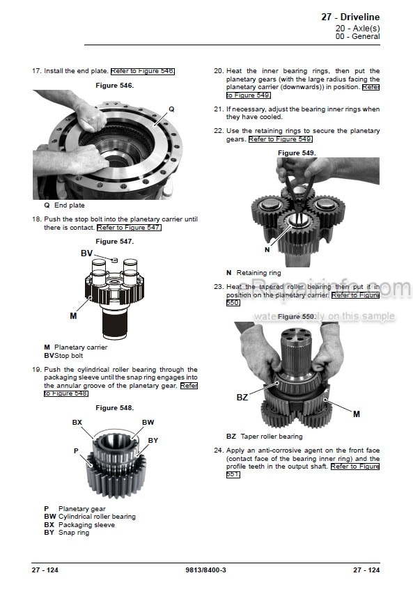 Photo 1 - JCB 422ZX Service Manual Wheel Loader 9813-8400