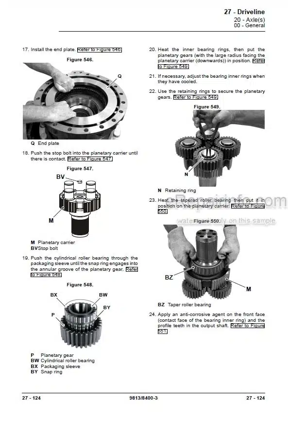 Photo 1 - JCB 422ZX Service Manual Wheel Loader 9813-8400
