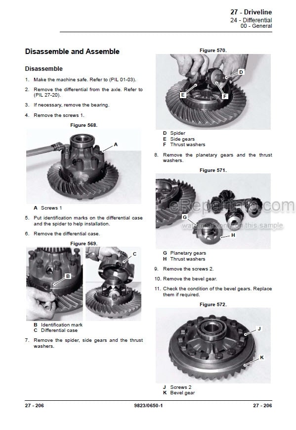 Photo 9 - JCB 432ZX Plus Service Manual Wheel Loader 9823-0650