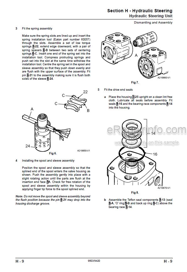 Photo 3 - JCB 434S 435S Service Manual Wheel Loader 9803-9420