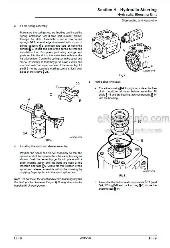 Photo 3 - JCB 434S 435S Service Manual Wheel Loader 9803-9420