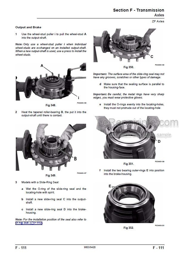 Photo 7 - JCB 435 Service Manual Wheel Loader 9803-4300