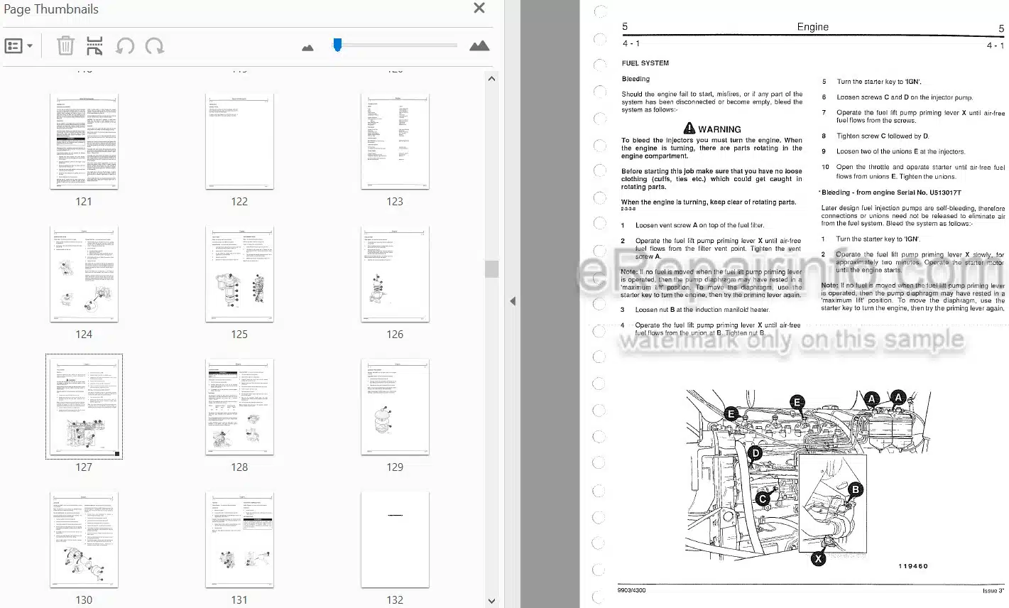 Photo 3 - JCB 435 Service Manual Wheel Loader 9803-4300