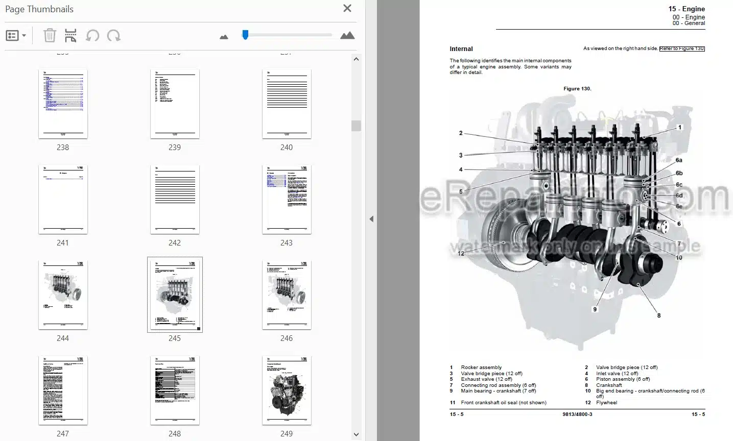 Photo 4 - JCB 455ZX Service Manual Wheel Loader 9813-4800