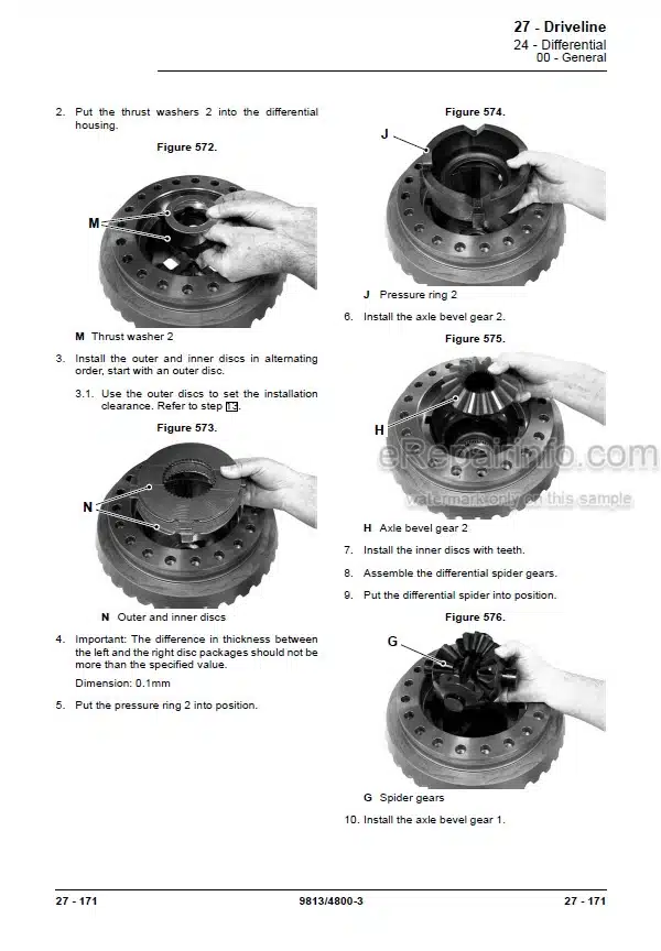 Photo 2 - JCB 455ZX Service Manual Wheel Loader 9813-4800