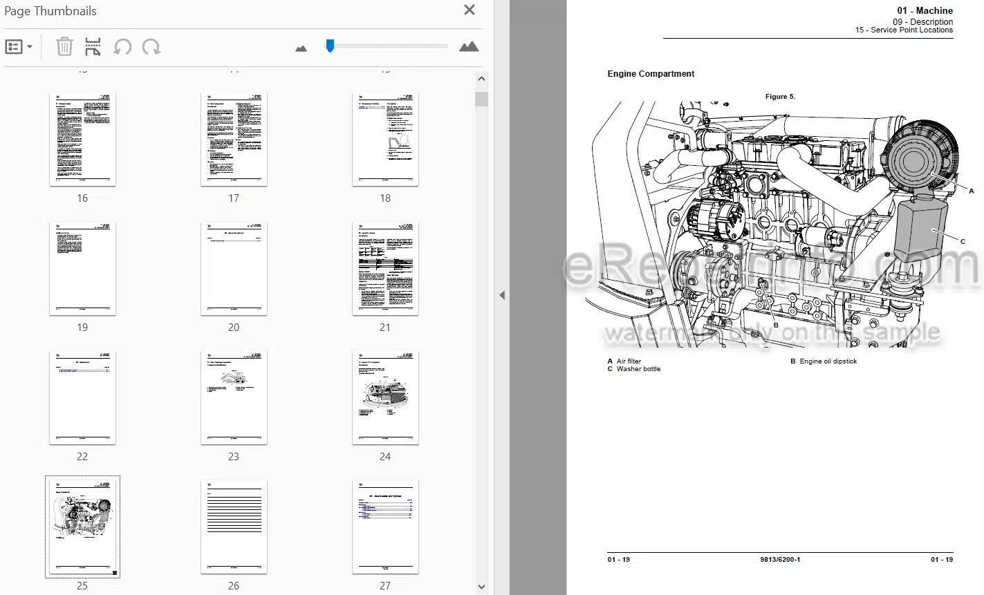 Photo 4 - JCB 48Z-1 51R-1 Service Manual Compact Excavator 9813-6200