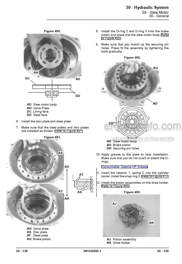 Photo 4 - JCB 48Z-1 51R-1 Service Manual Compact Excavator 9813-6200