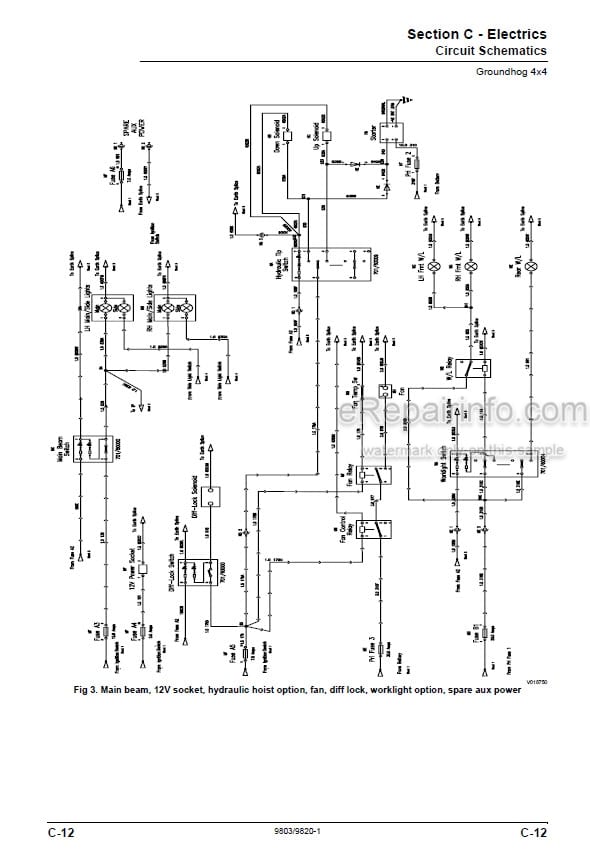 Photo 4 - JCB 4X4 Groundhog Service Manual Machine 9803-9820